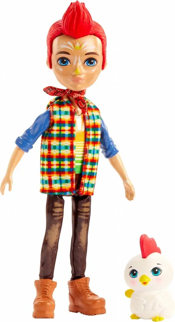 Papusa Enchantimals Redward Rooster Cluck GJX39
