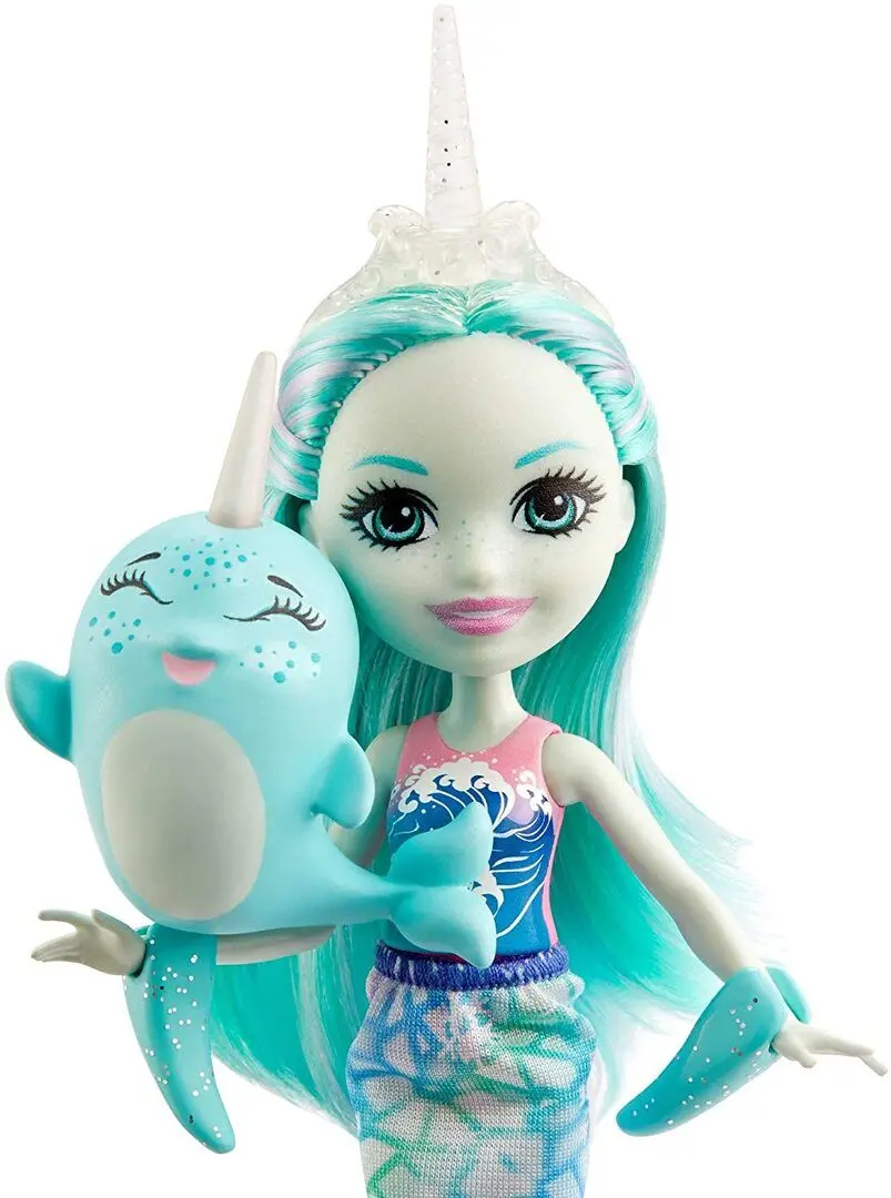 Papusa Mattel Enchantimals Naddie Narwhal & Sword GJX41 - 2