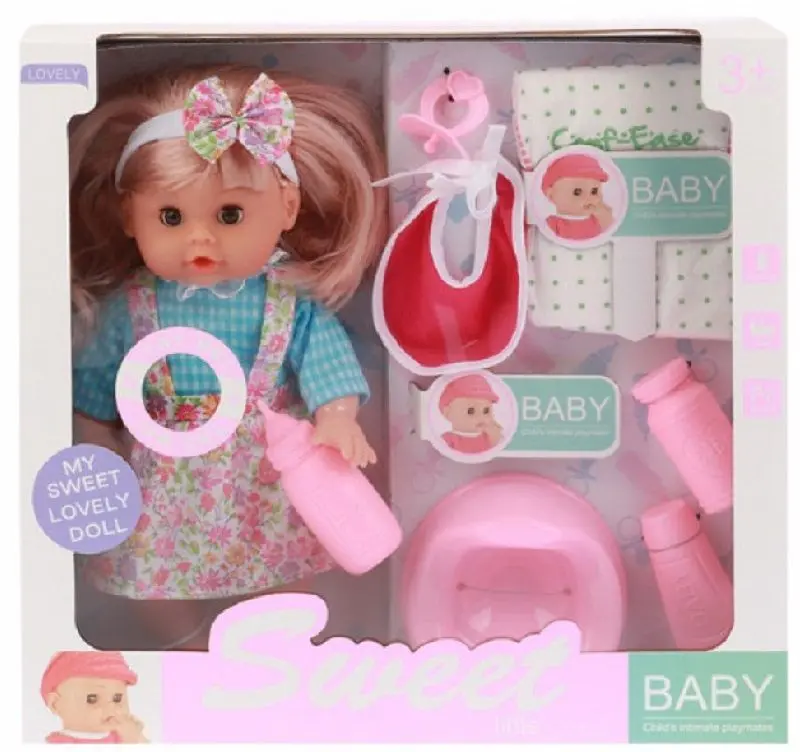 Кукла с аксессуарами Essa Toys Lovely Sweet Little Baby 30 cm