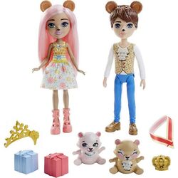 Set de joaca Mattel Enchantimals Braylee Bear&Bannon Bear Dolls GYJ07