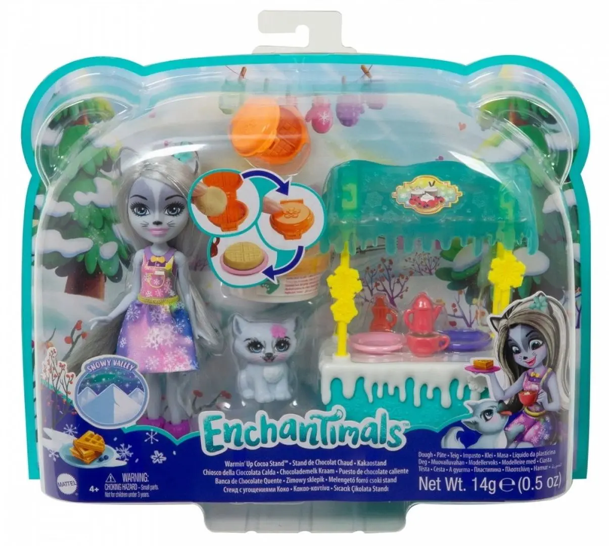 Set de joaca Mattel Enchantimals Magazinul de napolitane Haski Havana GJX37