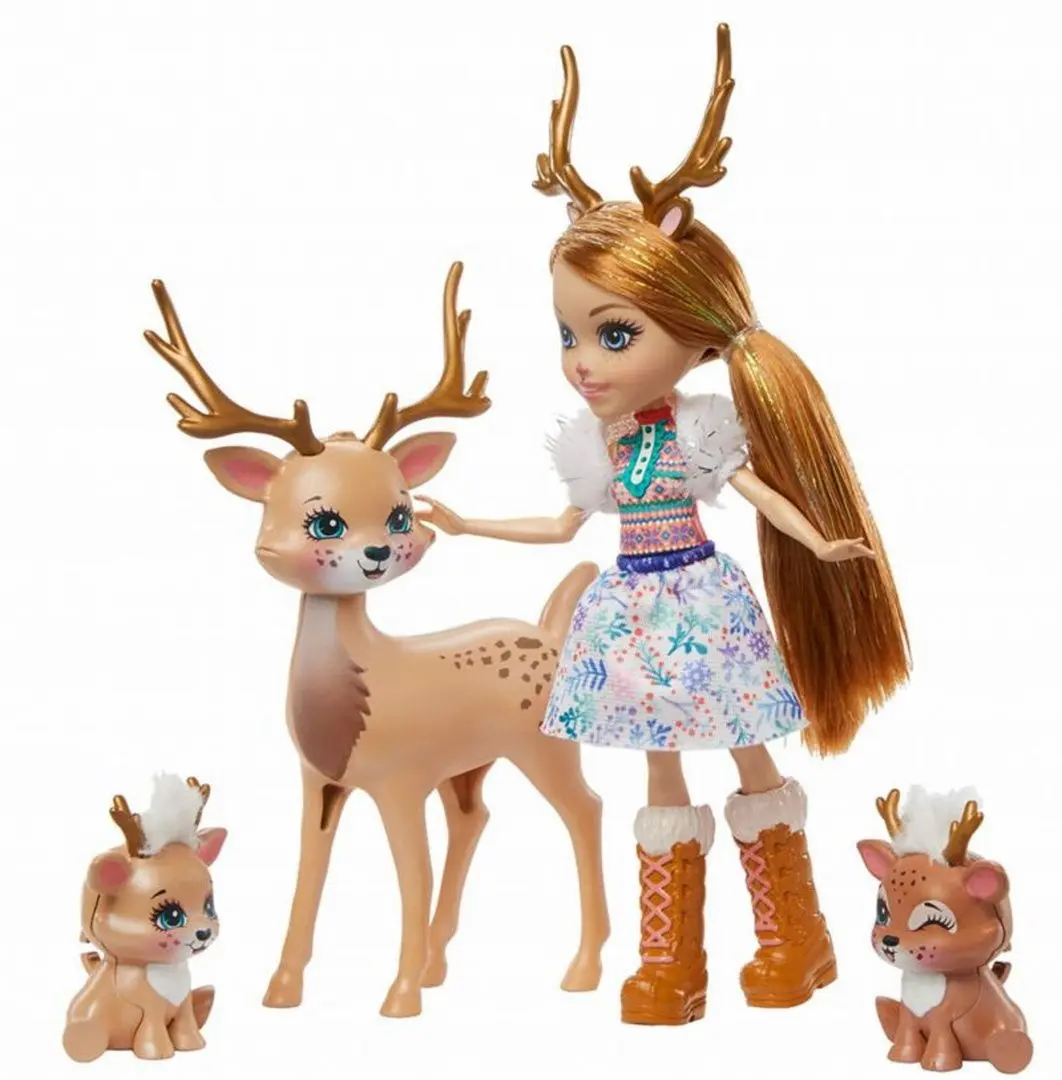 Set de joaca Mattel Enchantimals Familia Rainey Reno GNP17 - 3