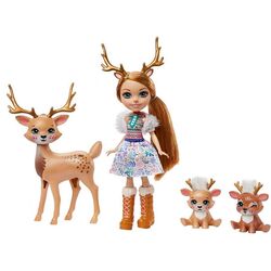 Set de joaca Mattel Enchantimals Familia Rainey Reno GNP17 Thumb