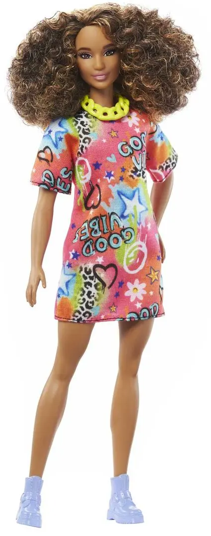 Кукла Mattel Barbie Brunette With Graffiti Dress - 3