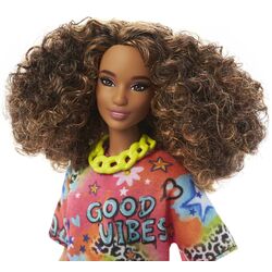Кукла Mattel Barbie Brunette With Graffiti Dress Thumb
