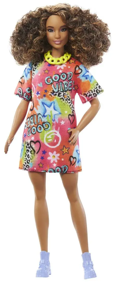 Кукла Mattel Barbie Brunette With Graffiti Dress
