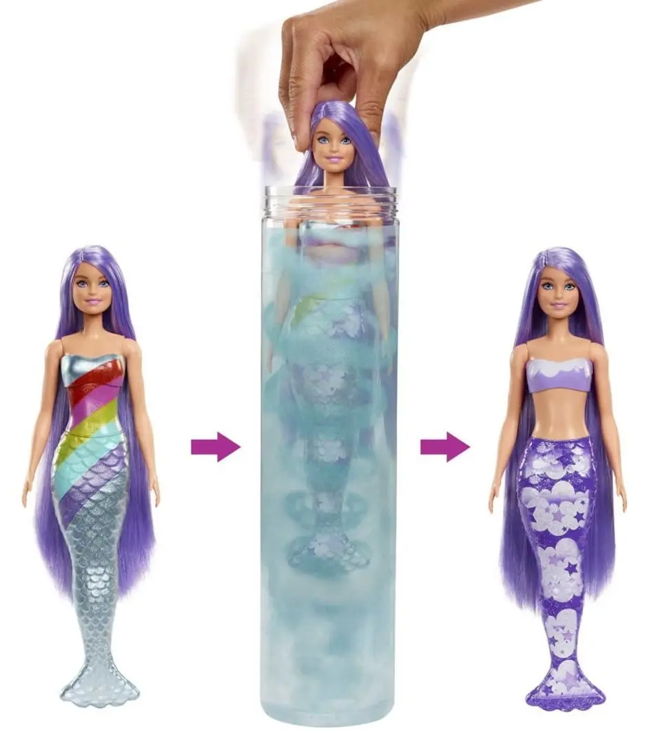 Кукла Mattel Barbie Color Reveal Mermaid HCC46 - 4