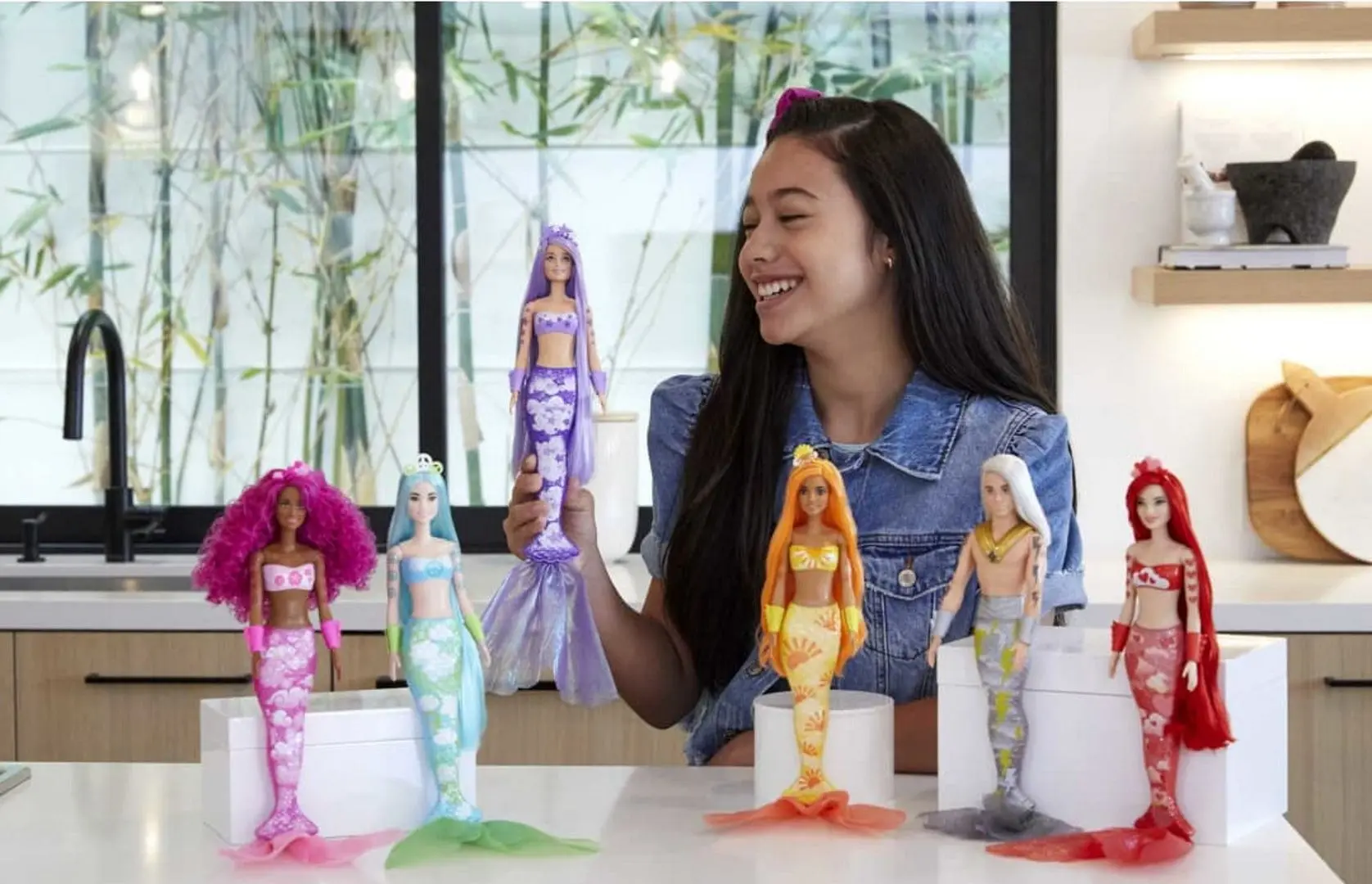 Кукла Mattel Barbie Color Reveal Mermaid HCC46 - 7