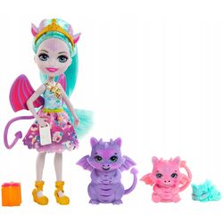 Papusa Mattel Enchantimals Deanna Dragon Family GYJ09