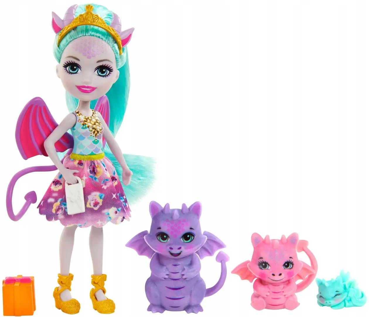 Papusa Mattel Enchantimals Deanna Dragon Family GYJ09