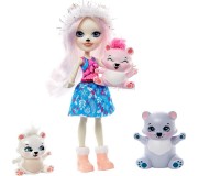 Papusa Mattel Enchantimals Pristina Polar Bear