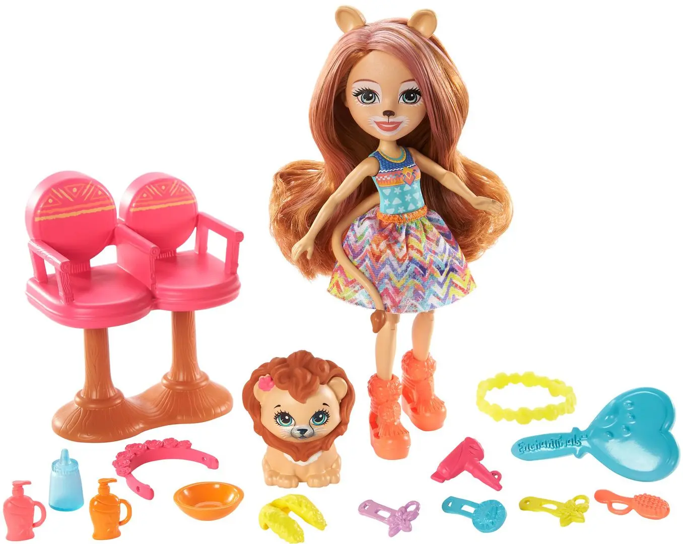 Papusa Mattel Enchantimals Stylin Salon GTM29