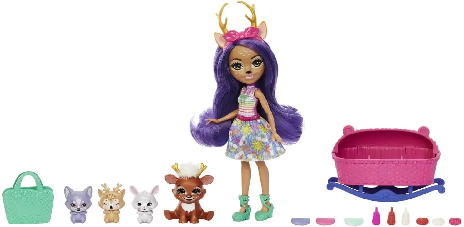 Кукла с аксессуарами Mattel Enchantimals Baby Best Friend Danessa Deer & Sprint HLK84 - 2