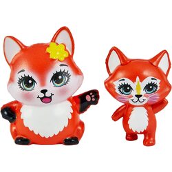 Set papusi Mattel Enchantimals Felicity Fox & Flick Feana Fox & Mixte HCF81 Thumb