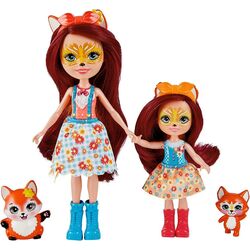 Set papusi Mattel Enchantimals Felicity Fox & Flick Feana Fox & Mixte HCF81