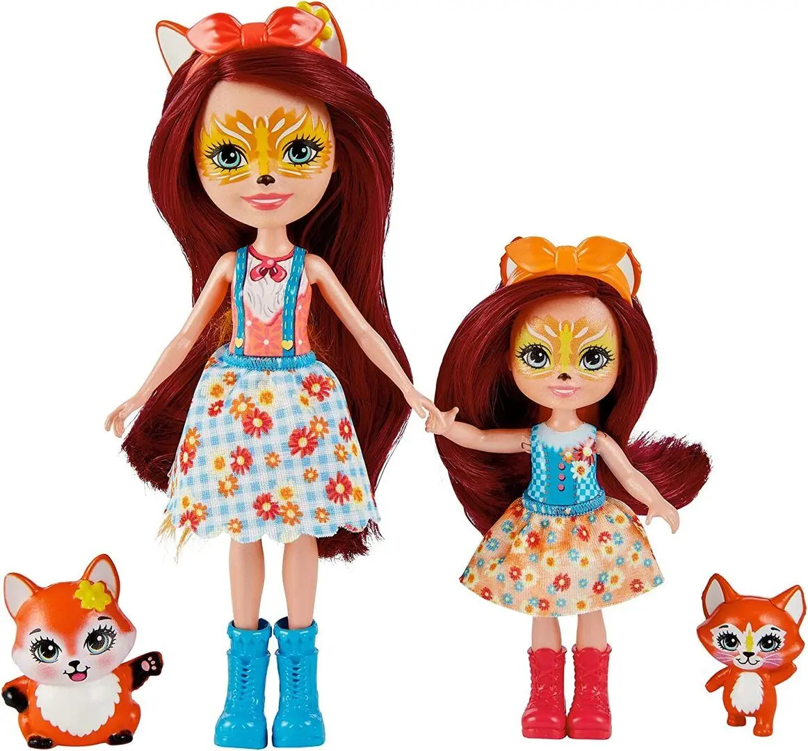 Set papusi Mattel Enchantimals Felicity Fox & Flick Feana Fox & Mixte HCF81
