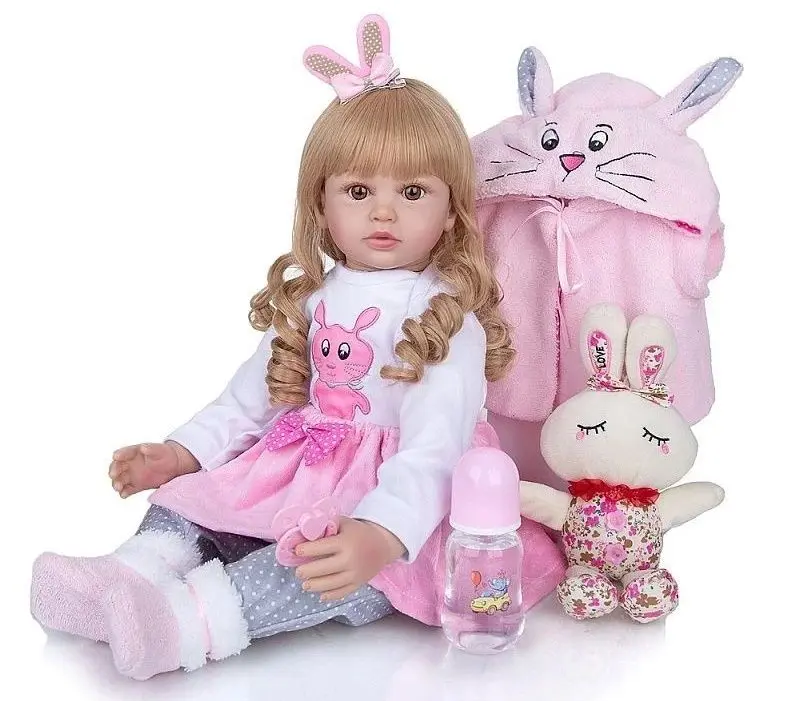 Кукла + игрушка-кролик Procart 545868 (White/Pink) - 2