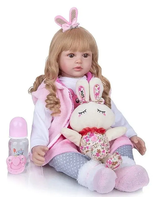 Кукла + игрушка-кролик Procart 545868 (White/Pink)