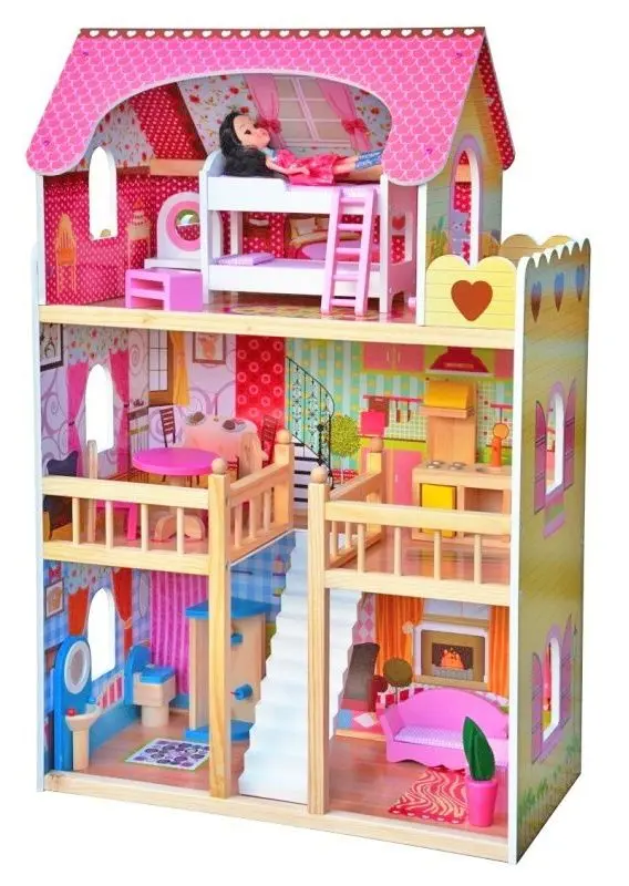 Casuta pentru papusi 4iQ Group Lena ZAB000001 (Pink)