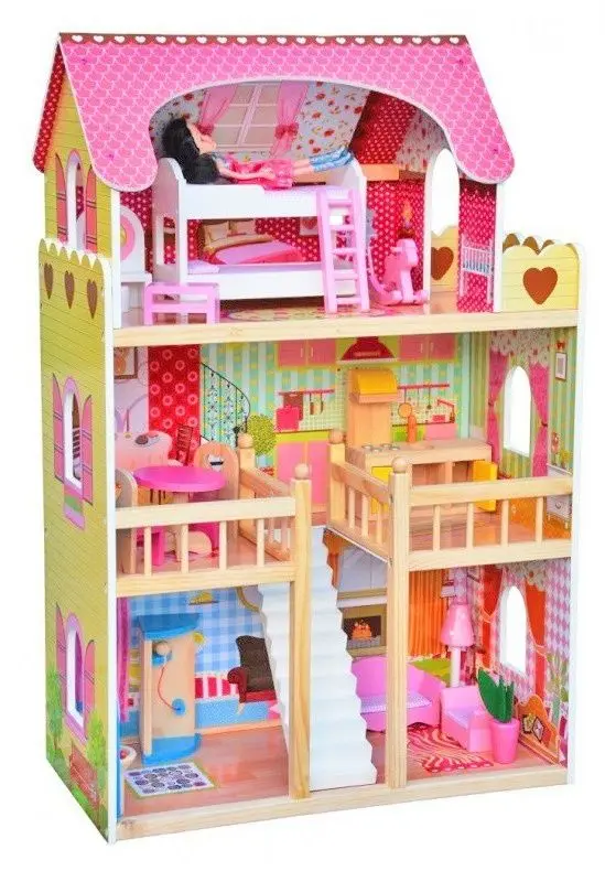 Casuta pentru papusi 4iQ Group Lena ZAB000001 (Pink)