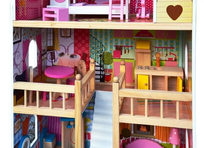 Casuta pentru papusi 4iQ Group Lena ZAB000001 (Pink)