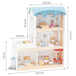 Casuta pentru papusi 4iQ Group Ula Z005919 (Blue/White) Thumb