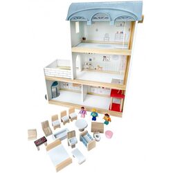 Casuta pentru papusi 4iQ Group Ula Z005919 (Blue/White) Thumb