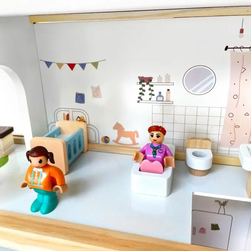 Casuta pentru papusi 4iQ Group Ula Z005919 (Blue/White)