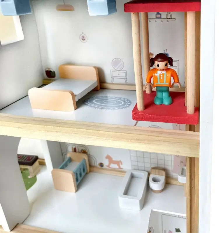 Casuta pentru papusi 4iQ Group Ula Z005919 (Blue/White)