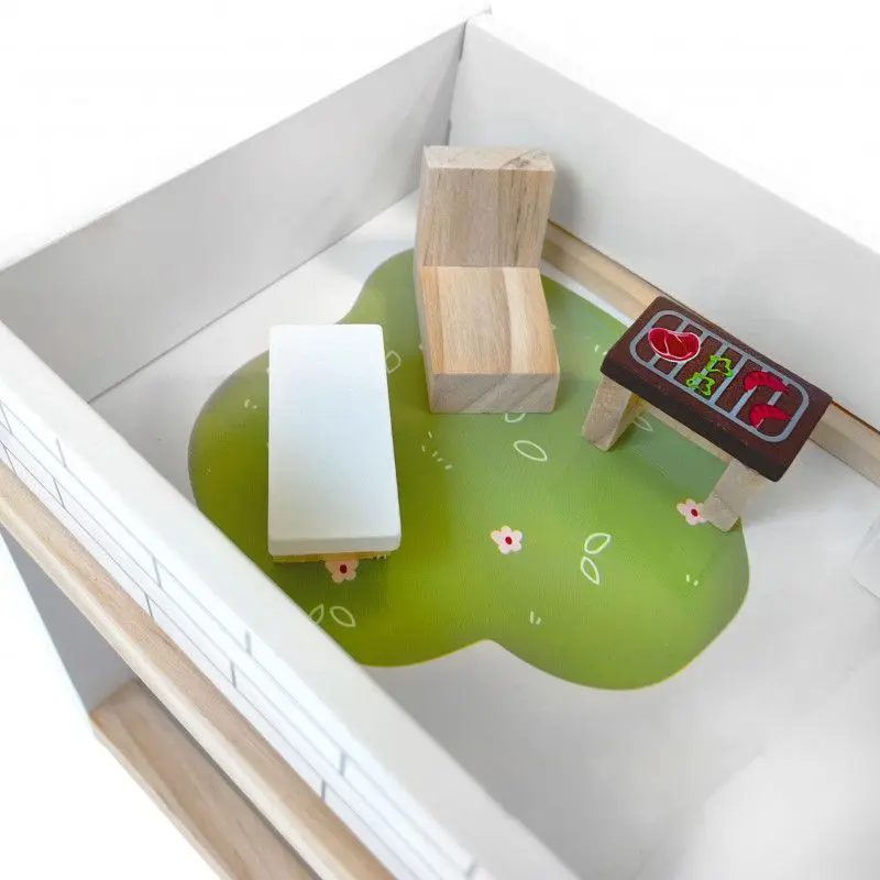 Casuta pentru papusi 4iQ Group Ula Z005919 (Blue/White)