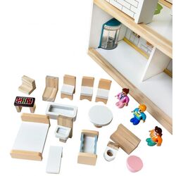 Casuta pentru papusi 4iQ Group Ula Z005919 (Blue/White) Thumb