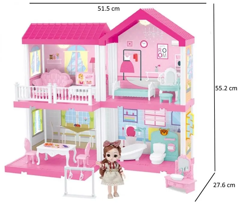 Кукольный домик Alibibi AAW591212 (Pink)