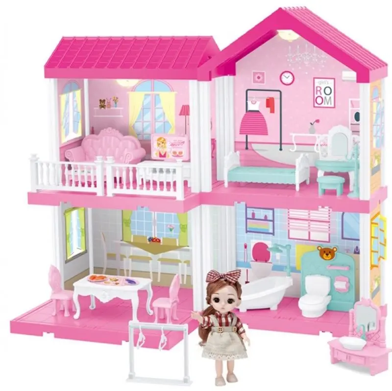 Кукольный домик Alibibi AAW591212 (Pink)