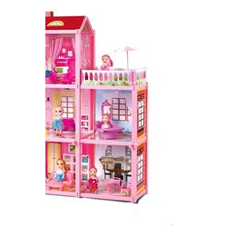 Casuta pentru papusi Alibibi ACH551638 (Pink) Thumb