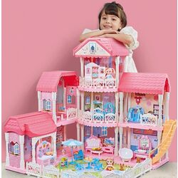 Casuta pentru papusi Alibibi ACH589317 (Pink/White) Thumb