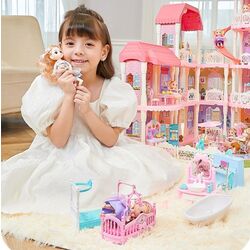 Casuta pentru papusi Alibibi ACH589317 (Pink/White) Thumb