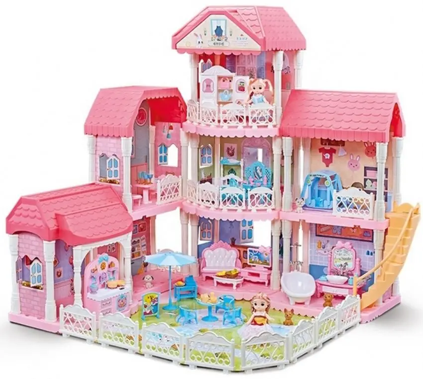 Casuta pentru papusi Alibibi ACH589317 (Pink/White)