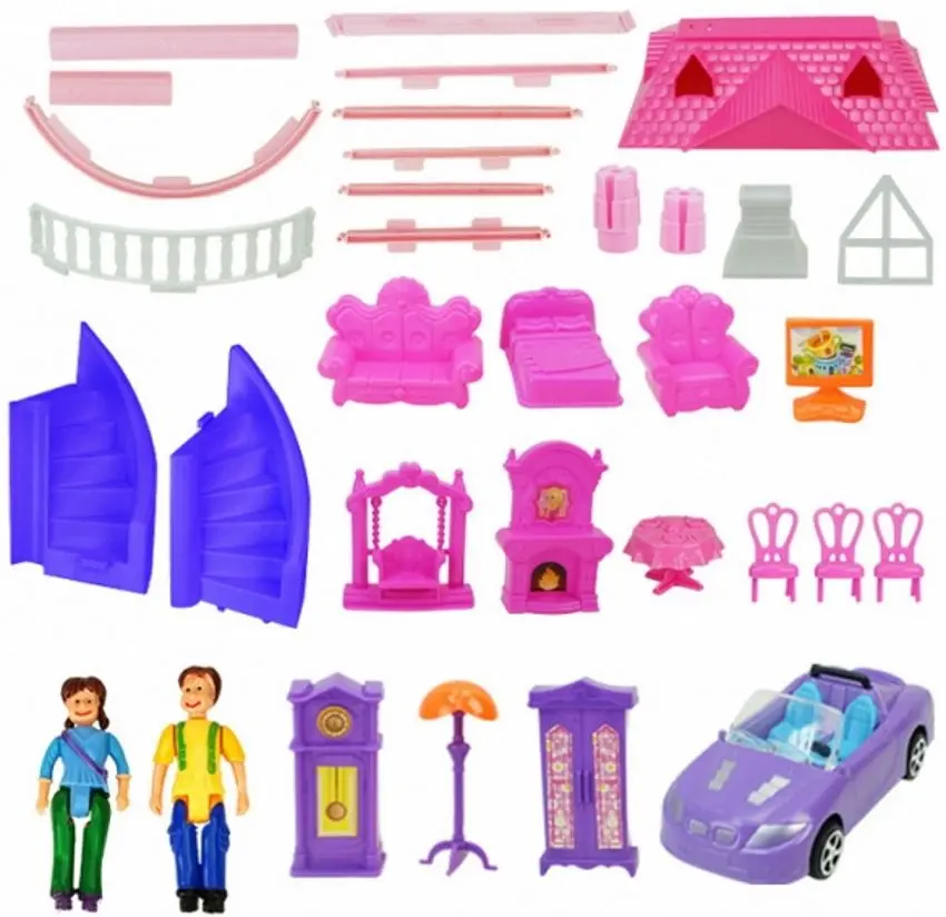 Кукольный домик AliBibi IZH263802 (Pink)