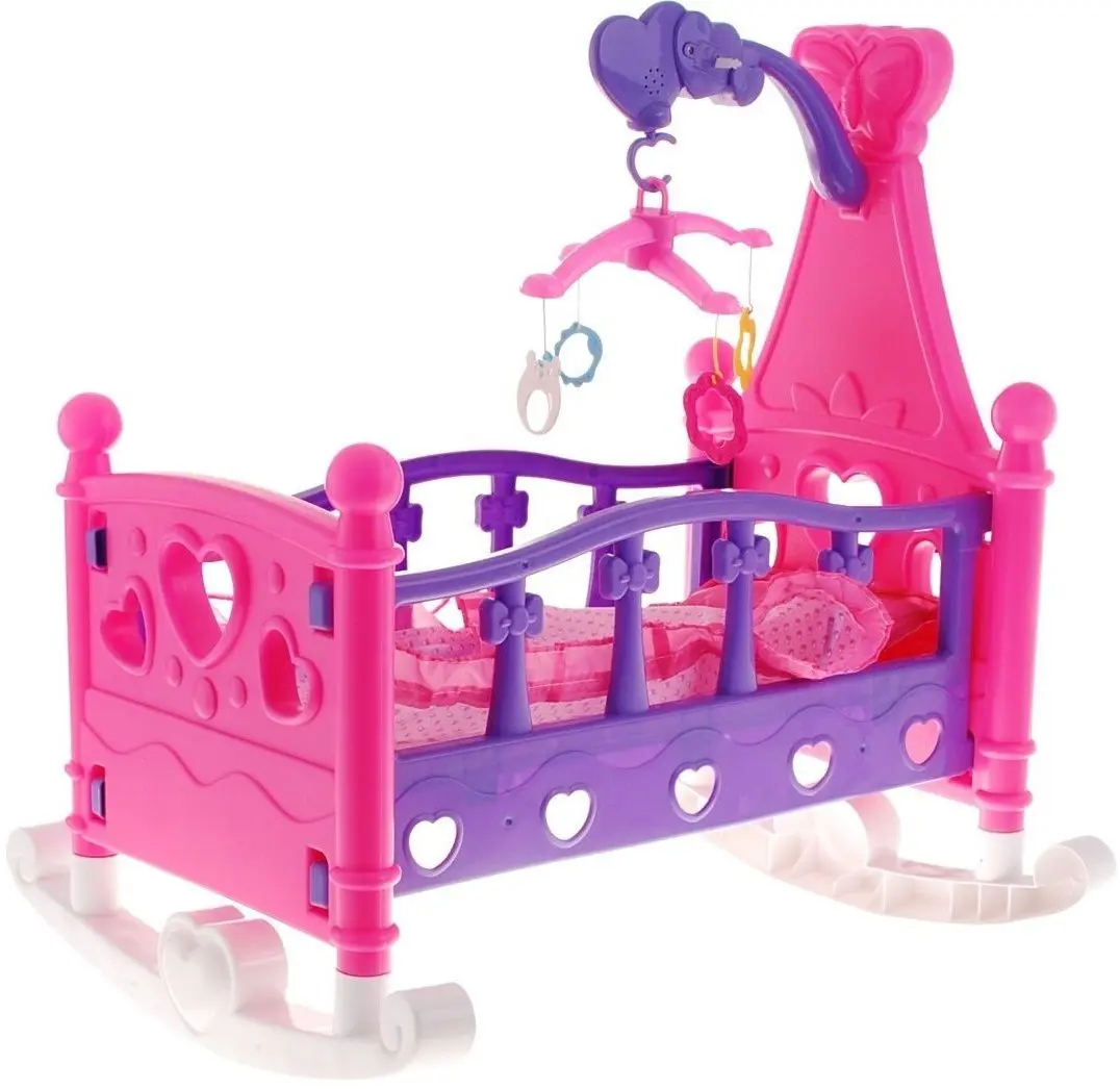 Patuc pentru papusa Mammy & Baby 661-03A (Pink/Violet) - 3