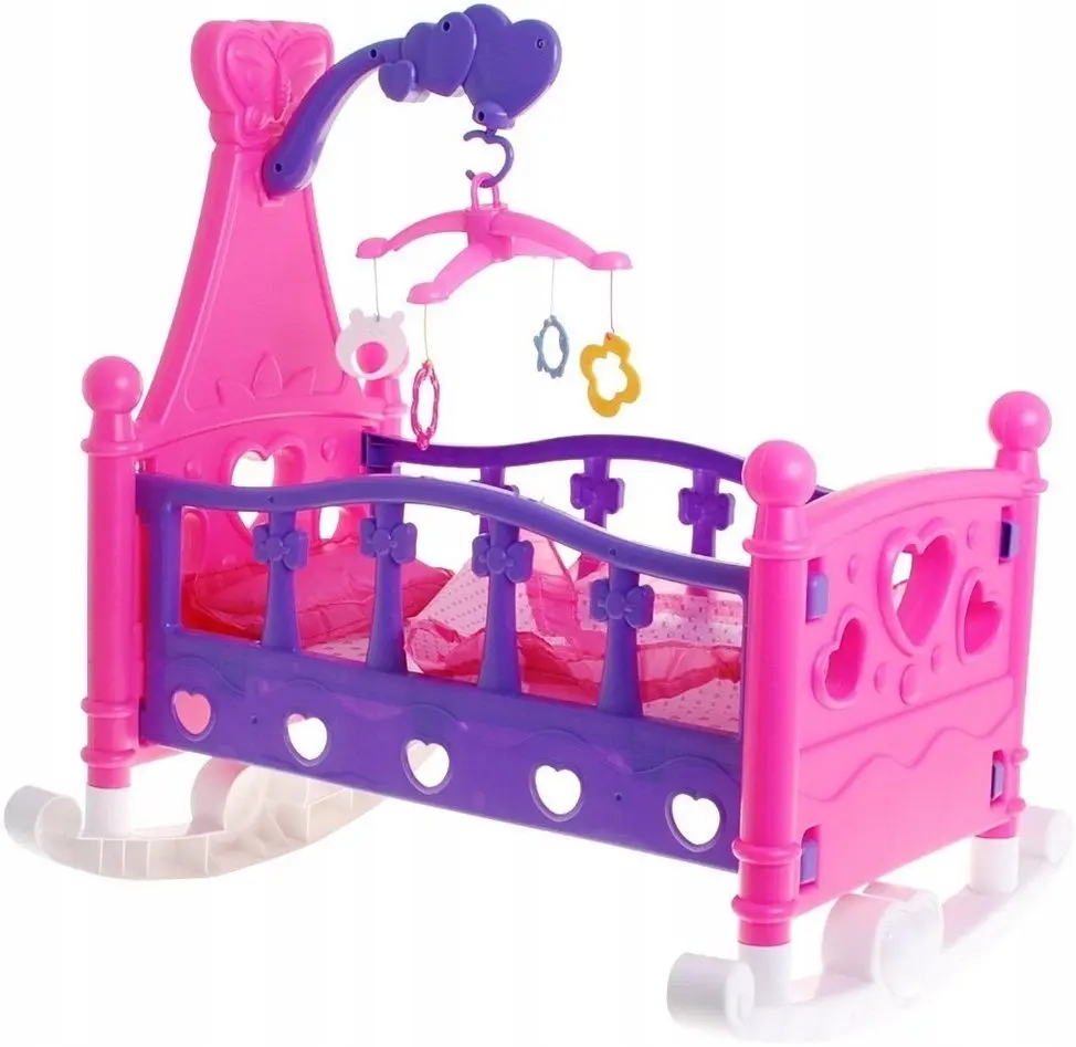 Patuc pentru papusa Mammy & Baby 661-03A (Pink/Violet) - 4