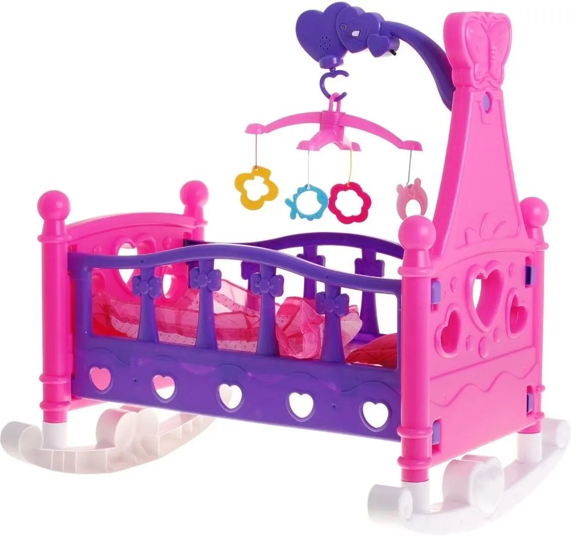 Patuc pentru papusa Mammy & Baby 661-03A (Pink/Violet)