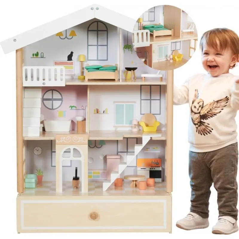 Casuta pentru papusi Classic World CW50552 (Wood)