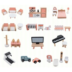 Casuta pentru papusi Costway TP10210GN (Wood/Green) Thumb