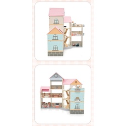 Casuta pentru papusi Costway TP10211PI (Pink) Thumb