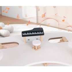 Casuta pentru papusi Costway TP10212PI (Wood/Pink) Thumb