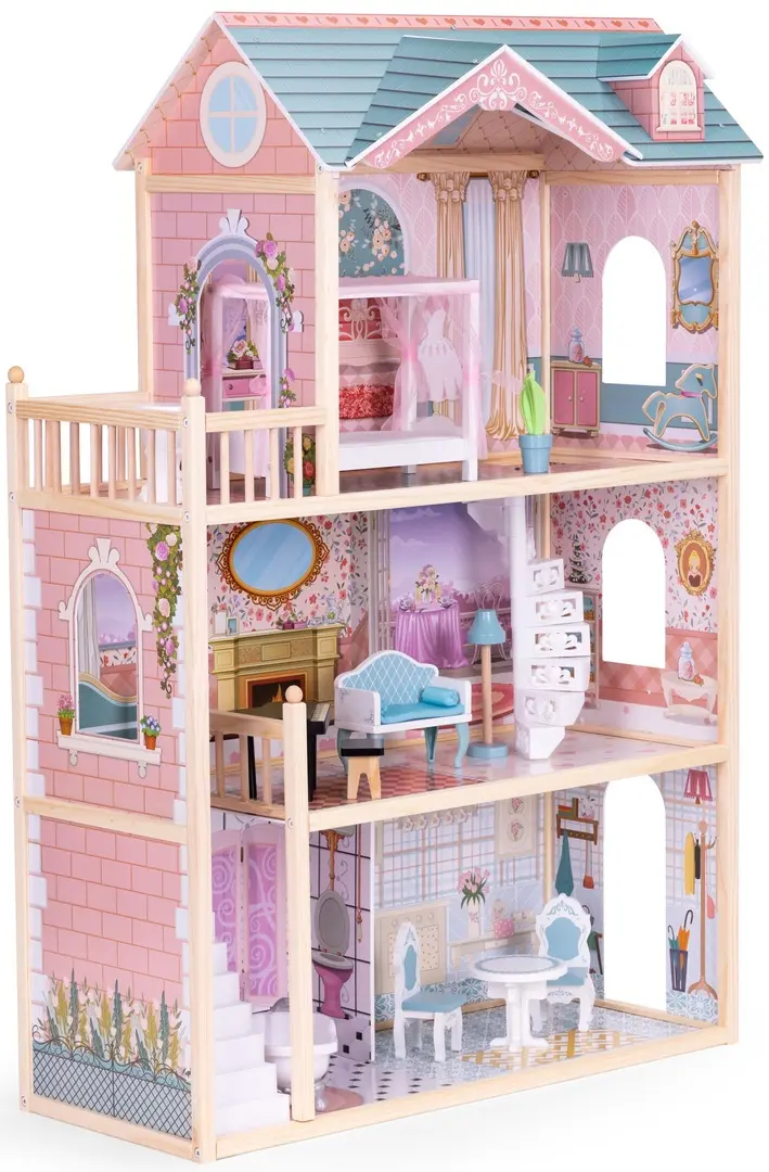 Casuta pentru papusi Ecotoys 8106 (Pink)