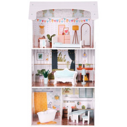 Casuta pentru papusi Ecotoys Alice (Light Pink)