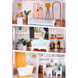 Casuta pentru papusi Ecotoys Alice (Light Pink) Thumb