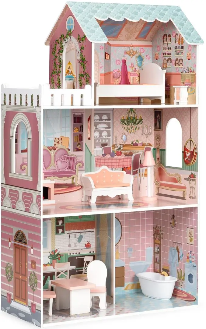 Кукольный домик Ecotoys D8112 (Pink)