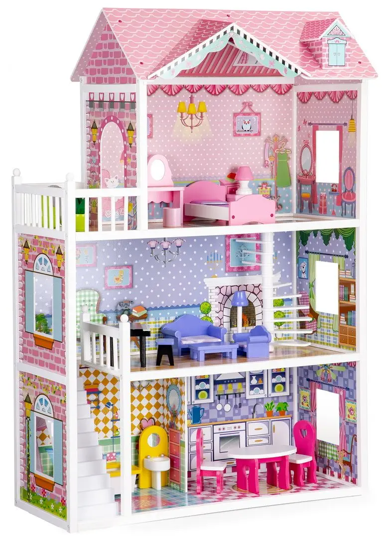 Casuta pentru papusi Ecotoys ECO0660 (Pink)